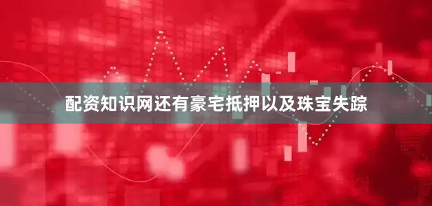 配资知识网还有豪宅抵押以及珠宝失踪